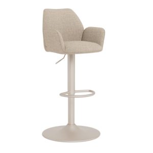 Isabella barkruk beige basel, gasveer beige