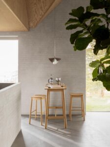 Sakura barkruk naturel hout