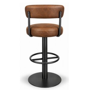 Cove barkruk cognac kunstleder
