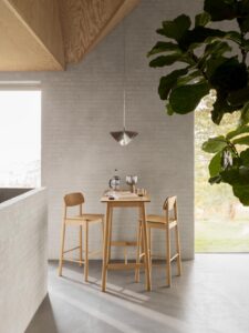Ronin barkruk naturel hout