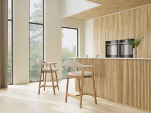 Akira barkruk naturel hout